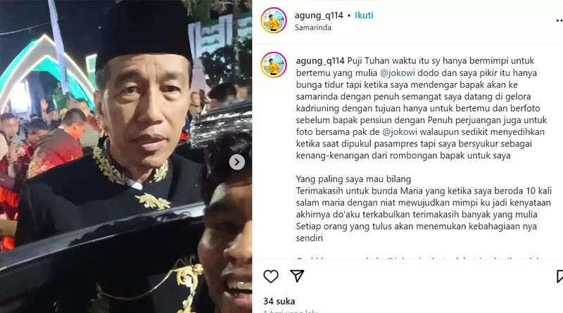 Viral di Media Sosial Seorang Pria Mengaku “Dihantam” Paspampres