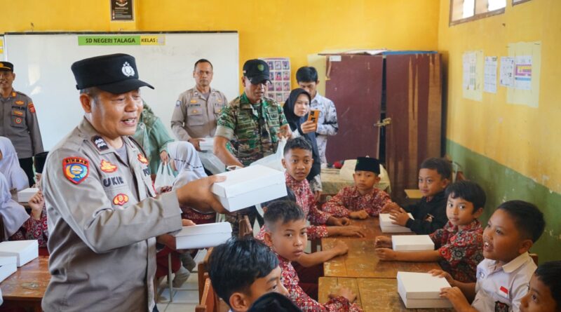 Polresta Bandung dan Kodim 0624 Kembali Perkenalkan Makan Bergizi Gratis untuk Siswa SD