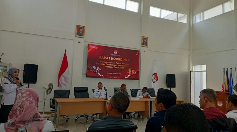 Jelang Debat Pertama Paslon Bupati dan Wakil Bupati Bandung, KPU Gelar Rakor