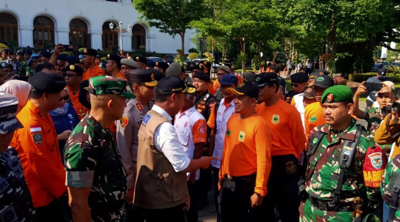 Apel Kesiapsiagaan Bencana Hidrometeorologi dan Simulasi Penanganan Bencana di Jawa Barat