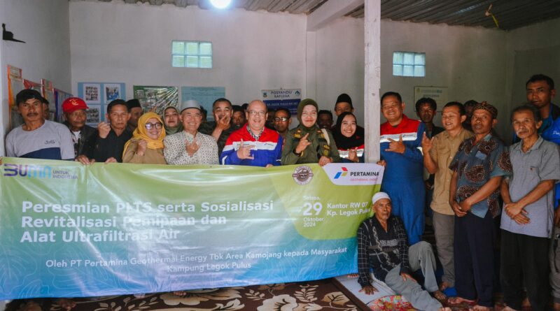 PT Pertamina Geothermal Energy Area Kamojang Resmikan Pembangkit Listrik Tenaga Surya dan Revitalisasi Sistem Air Bersih di Kampung Legok Pulus