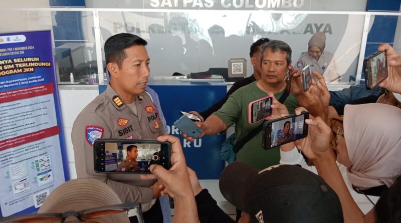 AKP Sigit Eka Sahudi. SH : Awal November 2024, BPJS Sudah Diberlakukan Syarat Pengurusan SIM – KB di Satpas Colombo