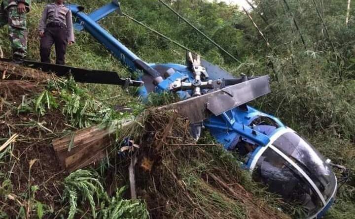 Helikopter TNI AD Mendarat Darurat di Blora, Semua Kru Selamat