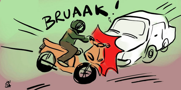 Pengendara Motor Meninggal Usai Kecelakaan dengan Truk di Surabaya