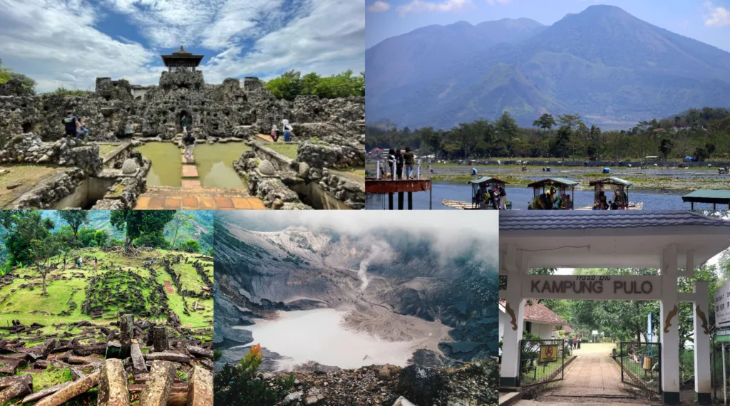 Wisata legenda di Jawa Barat seperti Gunung Tangkuban Parahu dan Gunung Padang./visi.news/ist.