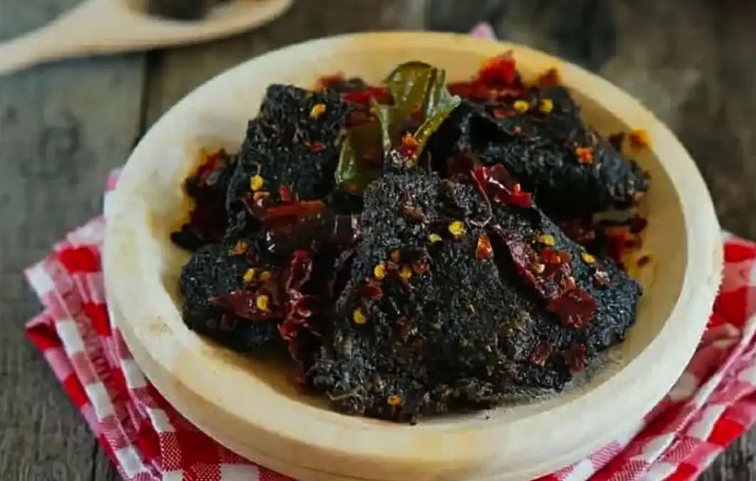 Dendeng jantung pisang sebagai Kuliner Khas Cimahi unik./visi.news/ist.