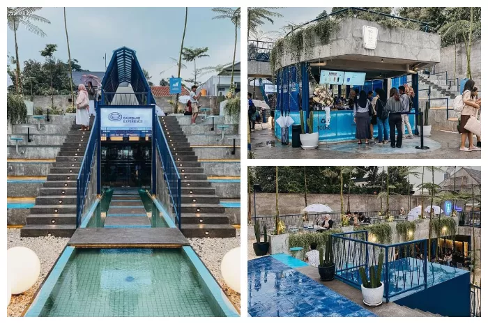 Suasana malam di Kopi Nako Daur Baur yang selalu ramai pengunjung./visi.news/ist.