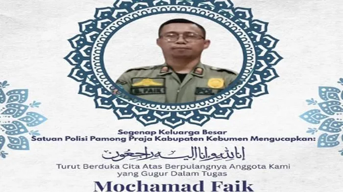 Misi Kemanusiaan Berujung Duka, Anggota Satpol PP Gugur Saat Evakuasi ODGJ di Kebumen