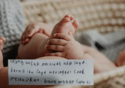 Polisi menyelidiki lokasi penemuan bayi usia 2 hari ditemukan di gerobak nasi uduk di Pasar Minggu, Jakarta Selatan./visi.news/ist.