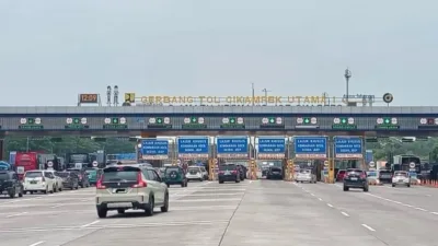 Diskon tarif tol mudik Lebaran 2026 di gerbang tol Trans Jawa./visi.news/ist.