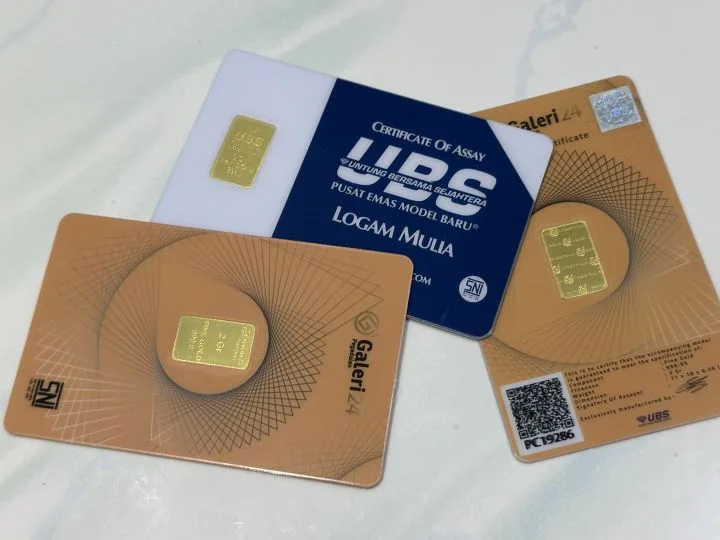 Harga emas Pegadaian./visi.news/ist.