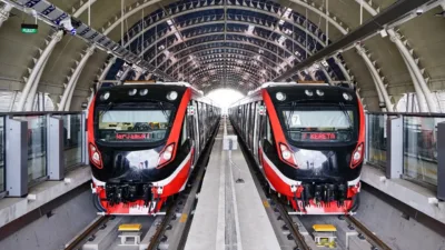 Promo tarif LRT Jabodebek selama libur Lebaran 2026./visi.news/tirto.id.