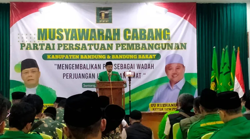 Muscab, Uu Ruzhanul Ulum Ajak Kader Bangkitkan Kejayaan PPP