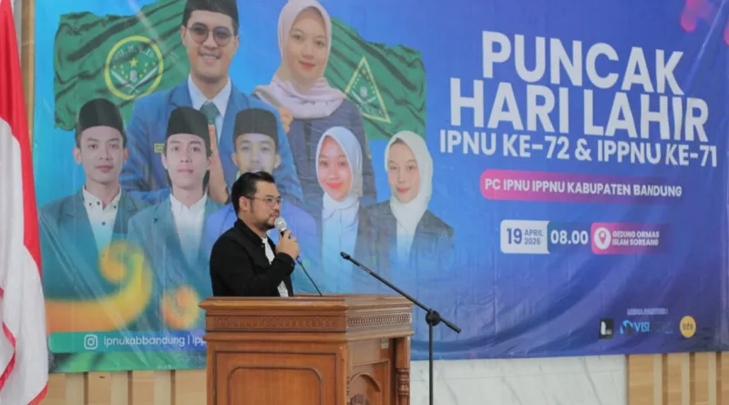 Ketua KNPI Puji Peran Kritis dan Sosial IPNU-IPPNU Kab. Bandung di Harlah 2026