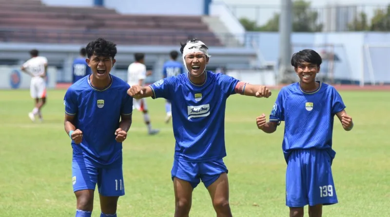 Persib U18 Menang 4-0 atas Persis Solo, Kokoh di Puncak Klasemen