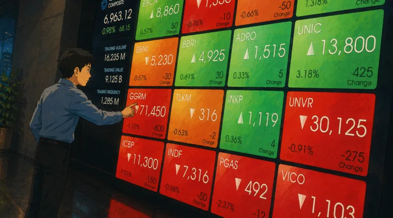 Tekanan Saham Perbankan Membuat IHSG Ambruk Pagi Ini