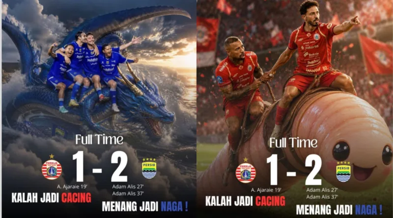 Cacing Kemayoran Viral Usai Persija Tumbang dari Persib