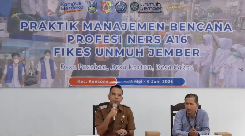 Mahasiswa FIKES UNMUH Jember Perkuat Mitigasi Bencana di Kencong