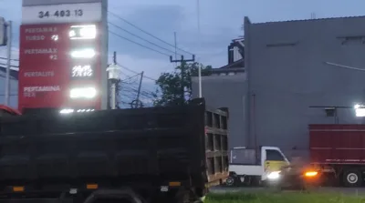 SPBU di Jalan Bojongsoang, dekat Pasar Baleendah, Sabtu (2/5/2026) pukul 05.00 WIB mengalami kekosongan solar dan dexlite. /visi.news/abiel