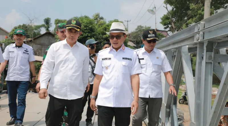 Kang DS Tinjau Jembatan Bailey Radug, Kini Sudah Bisa Dilalui Kendaraan