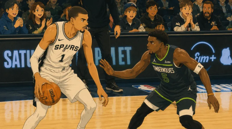 Edwards Bangkitkan Timberwolves Saat Spurs Kehilangan Wembanyama